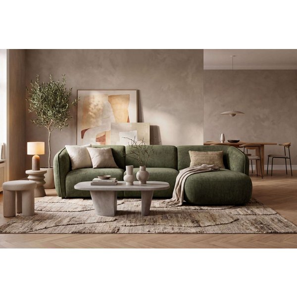 OTTO home Ecksofa OSTRUP Rundsofa, L-Form, Naturtöne, Boucle oder Chenille, Breite 280 cm, organische Form mit sanften Rundungen