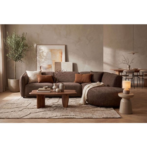 OTTO home Ecksofa OSTRUP Rundsofa, L-Form, Naturtöne, Boucle oder Chenille, Breite 273 cm, organische Form mit sanften Rundungen