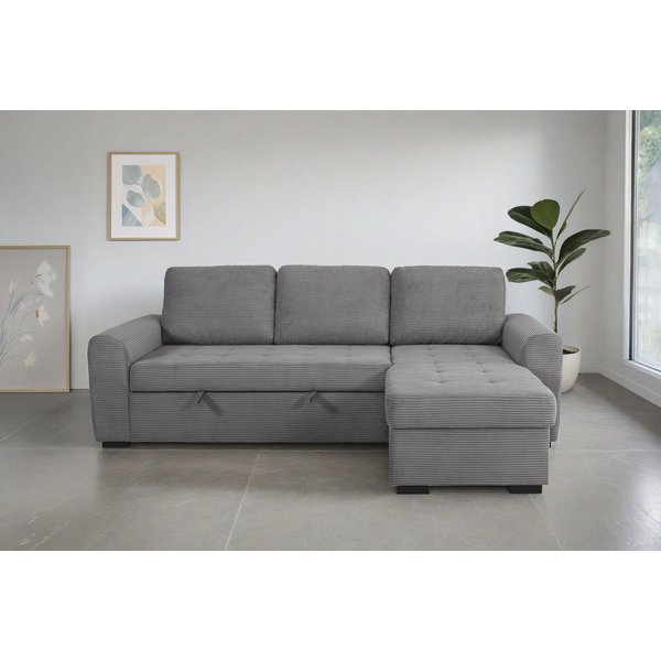 OTTO home Ecksofa Poll L-Form, B: 245 cm, mit Schlaffunktion & Bettkasten