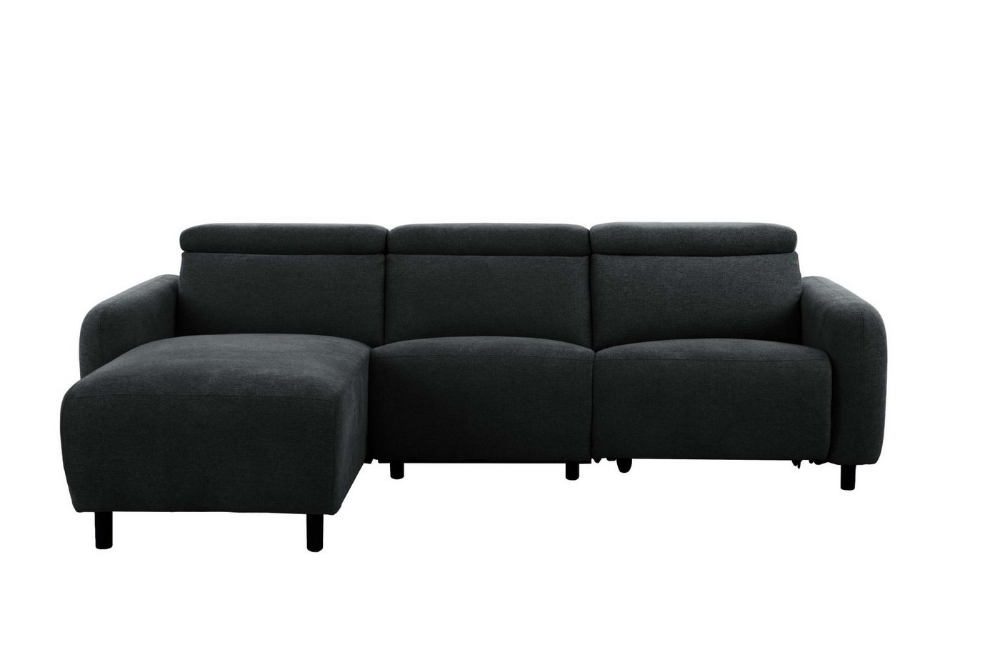 OTTO home Ecksofa SKAANE Struktur, L-Form, 274 cm, manuelle/elektrische Relaxfunktion, rundes Design, Kopfteilverstellung, Federkernpolsterung – Bild 4 von 5