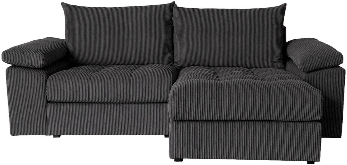 OTTO home Ecksofa Soft&Cosy Pik XL, L-Form, B: 246 cm, Mega Sofa in Cord, Lounge-Komfort mit edler Sitzsteppung, Federkern – Bild 2 von 5