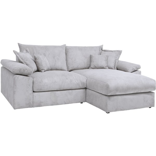 OTTO home Ecksofa Soft&Cosy XL L-Form, B: 246 cm - OTTO. Verlässliche Qualität., Mega-Sofa, Cord oder Chenille-Struktur, mit Federkern & 4 Zierkissen