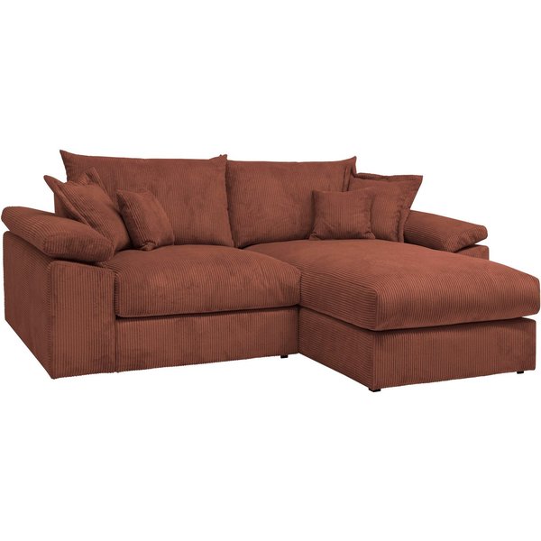 OTTO home Ecksofa Soft&Cosy XL L-Form, B: 246 cm - OTTO. Verlässliche Qualität., Mega-Sofa, Cord oder Chenille-Struktur, mit Federkern & 4 Zierkissen
