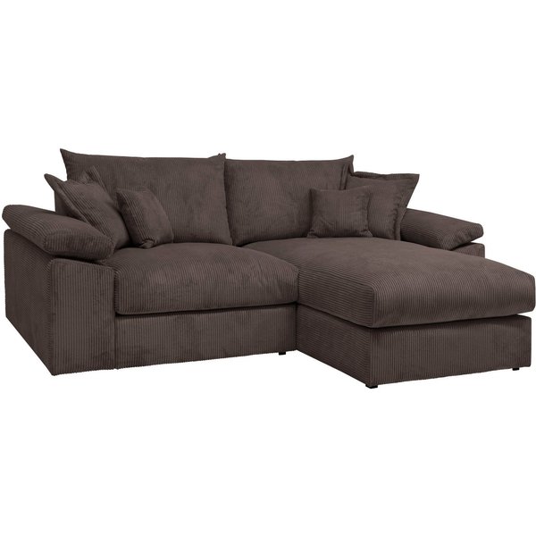OTTO home Ecksofa Soft&Cosy XL L-Form, B: 246 cm - OTTO. Verlässliche Qualität., Mega-Sofa, Cord oder Chenille-Struktur, mit Federkern & 4 Zierkissen