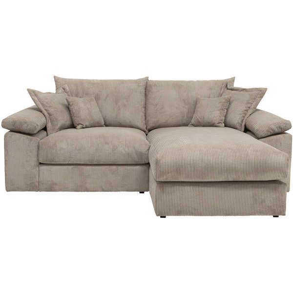 OTTO home Ecksofa Soft&Cosy XL L-Form, B: 246 cm - OTTO. Verlässliche Qualität., Mega-Sofa, Cord oder Chenille-Struktur, mit Federkern & 4 Zierkissen
