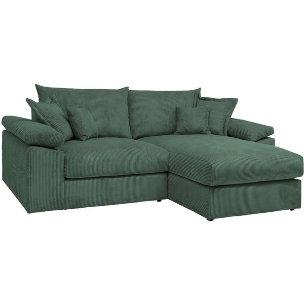 OTTO home Ecksofa Soft&Cosy XL L-Form, B: 246 cm - OTTO. Verlässliche Qualität., Mega-Sofa, Cord oder Chenille-Struktur, mit Federkern & 4 Zierkissen
