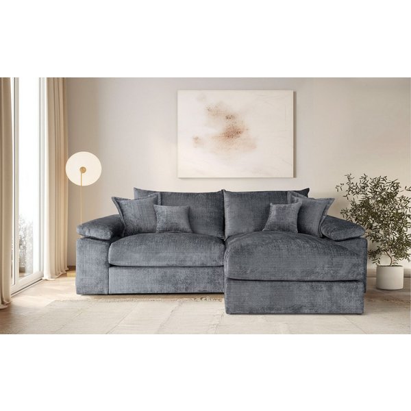 OTTO home Ecksofa Soft&Cosy XL L-Form, B: 246 cm - OTTO. Verlässliche Qualität., Mega-Sofa, Cord oder Chenille-Struktur, mit Federkern & 4 Zierkissen
