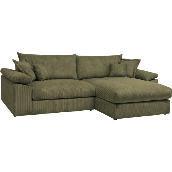 OTTO home Ecksofa Soft&Cosy XXL L-Form, B: 303 cm - OTTO. Verlässliche Qualität., Mega-Sofa, Cord oder Chenille-Struktur, mit Federkern & 4 Zierkissen