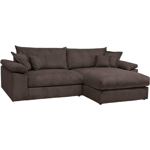 OTTO home Ecksofa Soft&Cosy XXL L-Form, B: 303 cm - OTTO. Verlässliche Qualität., Mega-Sofa, Cord oder Chenille-Struktur, mit Federkern & 4 Zierkissen