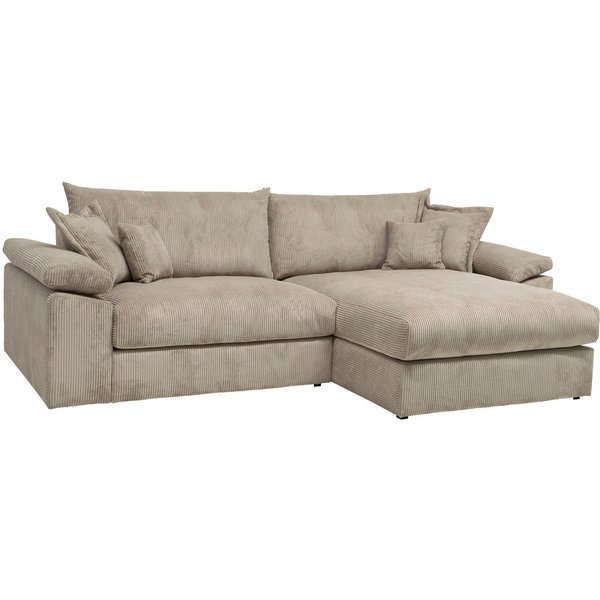 OTTO home Ecksofa Soft&Cosy XXL L-Form, B: 303 cm - OTTO. Verlässliche Qualität., Mega-Sofa, Cord oder Chenille-Struktur, mit Federkern & 4 Zierkissen