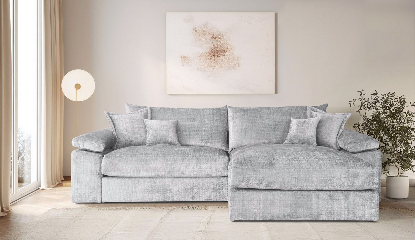OTTO home Ecksofa Soft&Cosy XXL L-Form, B: 303 cm - OTTO. Verlässliche Qualität., Mega-Sofa, Cord oder Chenille-Struktur, mit Federkern & 4 Zierkissen – Bild 5 von 5