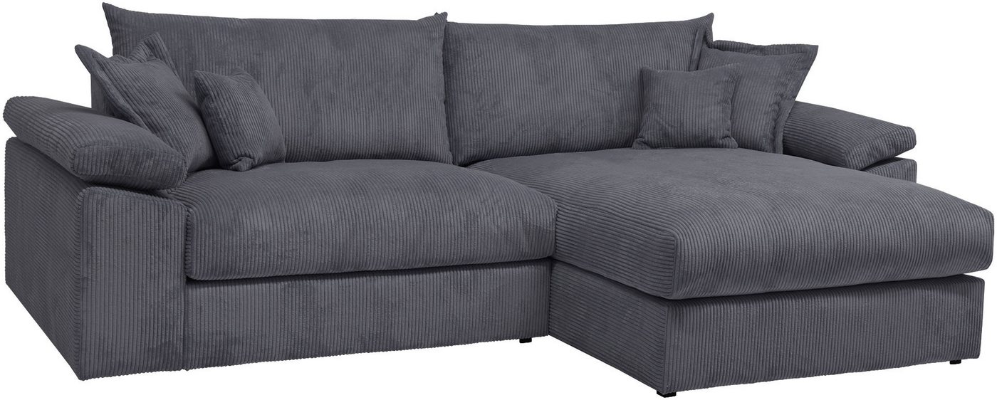 OTTO home Ecksofa Soft&Cosy XXL L-Form, B: 303 cm - OTTO. Verlässliche Qualität., Mega-Sofa, Cord oder Chenille-Struktur, mit Federkern & 4 Zierkissen – Bild 2 von 5