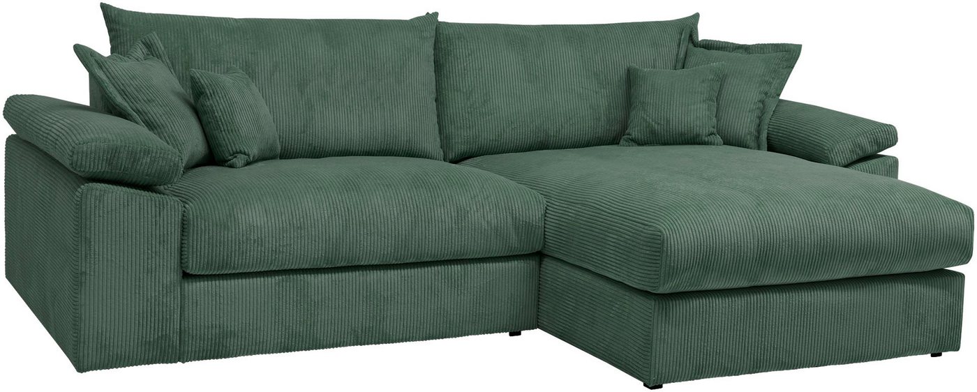 OTTO home Ecksofa Soft&Cosy XXL L-Form, B: 303 cm - OTTO. Verlässliche Qualität., Mega-Sofa, Cord oder Chenille-Struktur, mit Federkern & 4 Zierkissen – Bild 2 von 5
