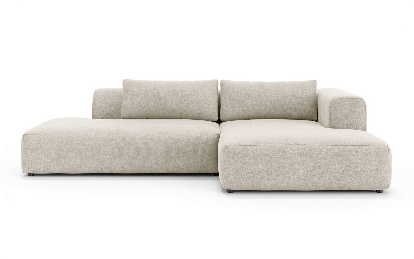 OTTO home Ecksofa TIARRA Design-Sofa mit Ottomane recht/links bestellbar, Breite 287 cm, L-Form mit hochelastischer Schaum und Wellenunterfederung – Bild 2 von 5