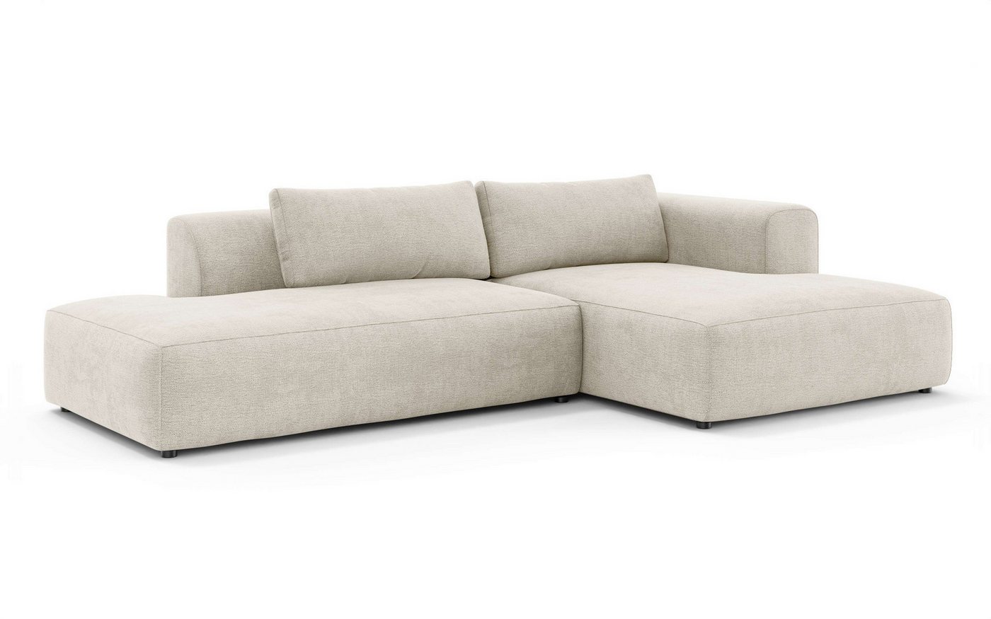 OTTO home Ecksofa TIARRA Design-Sofa mit Ottomane recht/links bestellbar, Breite 287 cm, L-Form mit hochelastischer Schaum und Wellenunterfederung – Bild 5 von 5