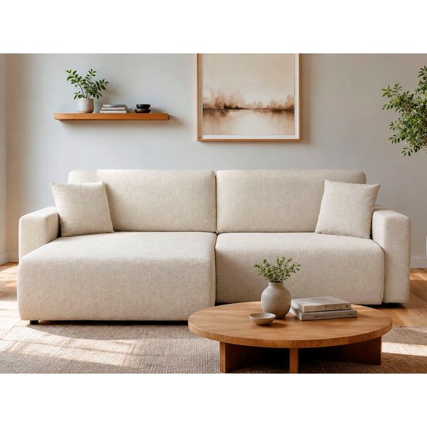 OTTO home Ecksofa TILLIE L-Form, 229 cm - OTTO. Verlässliche Qualität., Schlaffunktion (132/194), Bettkasten, Struktur-Bezug