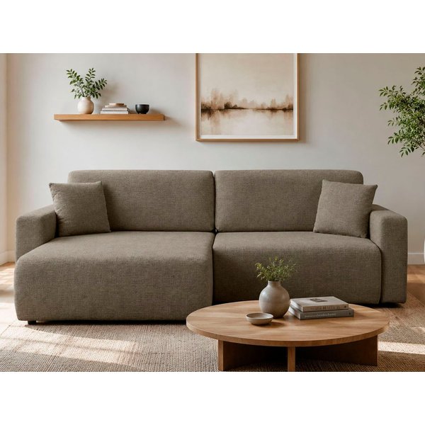 OTTO home Ecksofa TILLIE L-Form, 229 cm - OTTO. Verlässliche Qualität., Schlaffunktion (132/194), Bettkasten, Struktur-Bezug