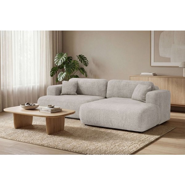 OTTO home Ecksofa VEEVIA L-Form, Schlafsofa, Verlässliche Qualität, Breite 256cm, mit Bettkasten, belastbar bis 480kg, inklusive Rücken- und Zierkissen