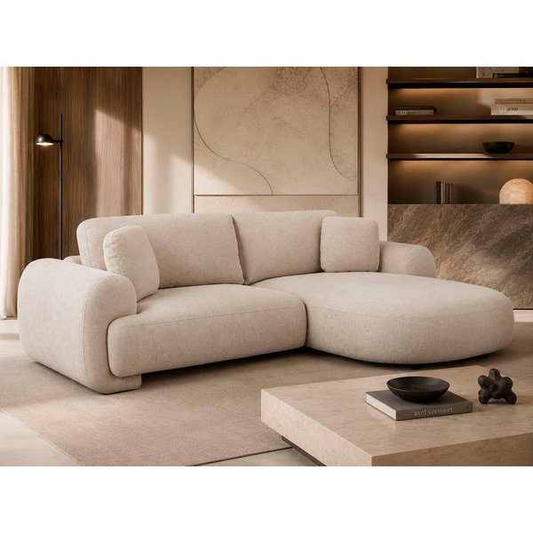 OTTO home Ecksofa YllSY L-Form, 231cm - OTTO. Verlässliche Qualität., Struktur-Bezug, Tonnentaschen-Federkern