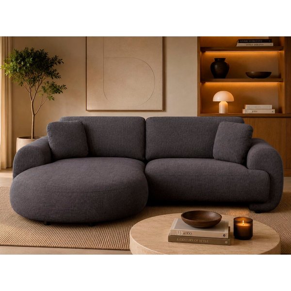 OTTO home Ecksofa YllSY L-Form, 231cm - OTTO. Verlässliche Qualität., Struktur-Bezug, Tonnentaschen-Federkern