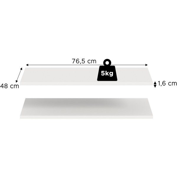OTTO home Einlegeboden 2er Set, Breite 77 cm (2 St), Skarde, Einlegeboden 2er Set, 77 cm