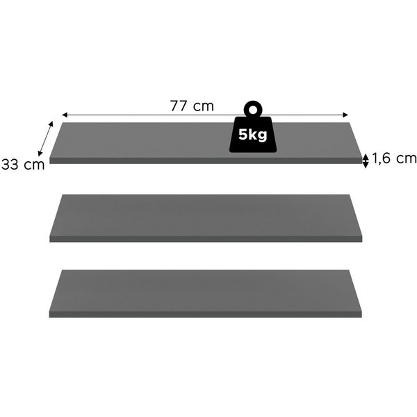 OTTO home Einlegeboden 3er Set, Breite 77cm (3 St), in verschiedenen Farben erhältlich, Fachböden, Böden, E-Böden,Bodenset