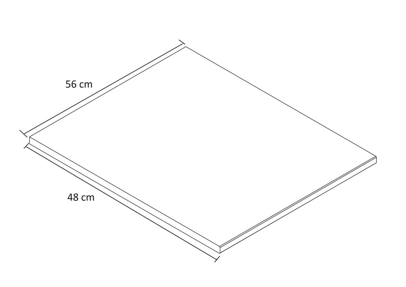 OTTO home Einlegeboden Hällevik Inneneinteilung, Stauraum, Zubehör für Schränke, Einlegeboden für Trennwand Hällevik 98 cm Breit/ Schrank mit 3 Türen – Bild 3 von 3