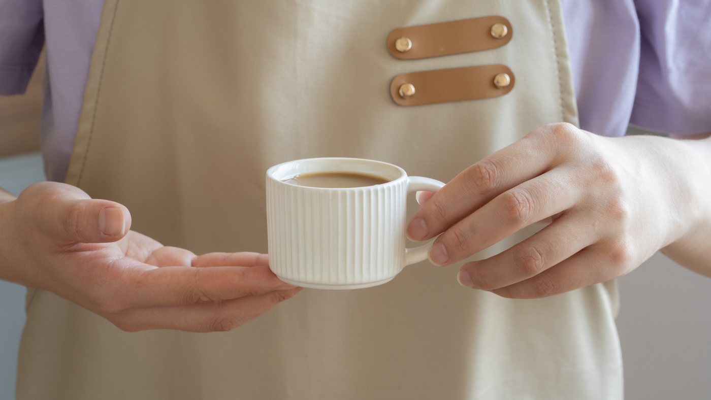 OTTO home Espressotasse Ylvii, 12er Set, bestehend aus 6 Tassen + 6 Untertassen, 12-tlg., Steinzeug, für 6 Personen, spülmaschinenfest und mikrowellengeeignet,  – Bild 2 von 5