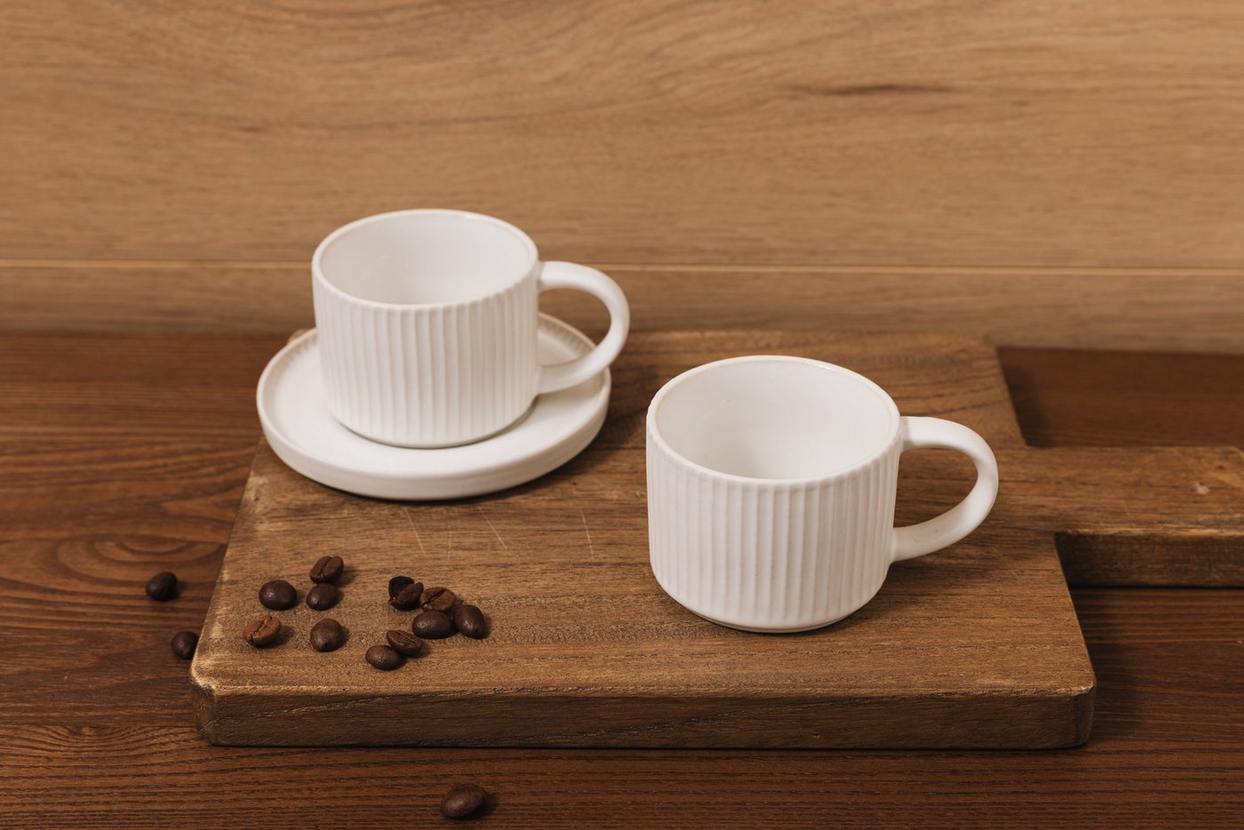 OTTO home Espressotasse Ylvii, 12er Set, bestehend aus 6 Tassen + 6 Untertassen, 12-tlg., Steinzeug, für 6 Personen, spülmaschinenfest und mikrowellengeeignet,  – Bild 5 von 5