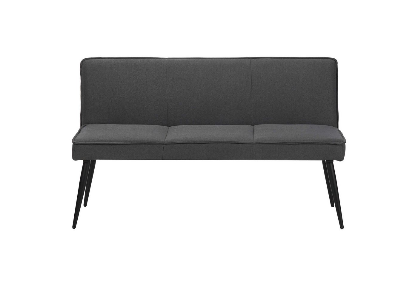 OTTO home Essbank Ianna, schwarze Metallbeine, pflegeleichtem Webstoff Bezug, Breite 140 cm – Bild 4 von 5