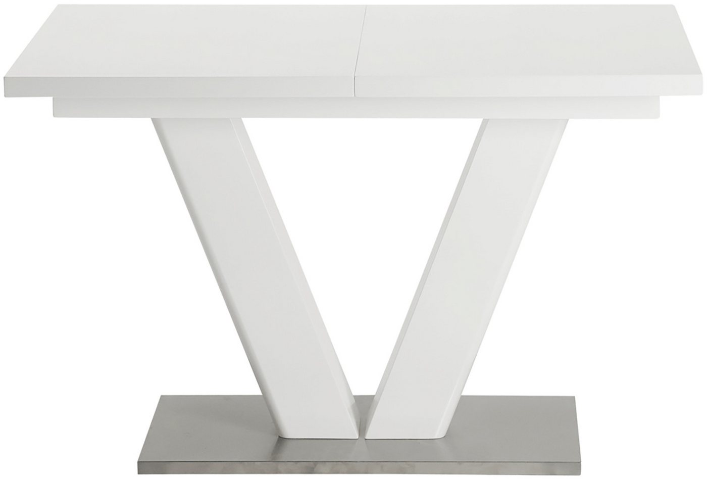 OTTO home Essgruppe Elbach, (Set, 5-tlg), ausziehbar 120-160 cm, Hochglanz, Tischgruppe Freischwinger – Bild 5 von 5