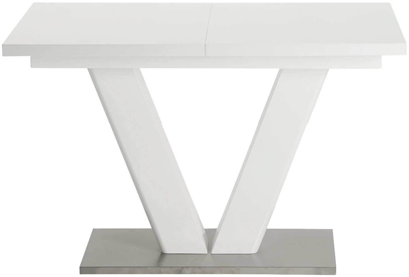 OTTO home Essgruppe Elbach, (Set, 5-tlg), ausziehbar 120-160 cm, Hochglanz, Tischgruppe Freischwinger – Bild 5 von 5