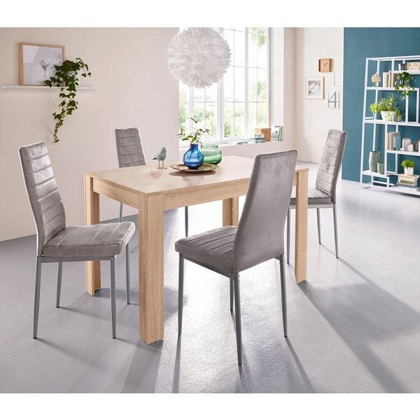 OTTO home Essgruppe mit Tisch und 4 Stühlen, (Set, 5-tlg), Tischbreite 120 cm Esszimmer Set, Tischgruppe