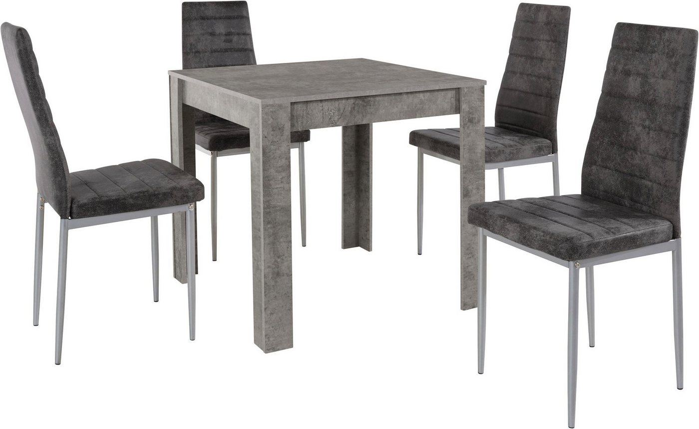 OTTO home Essgruppe, (Set, 5-tlg), Tischgruppe für kleine Räume – Bild 2 von 5