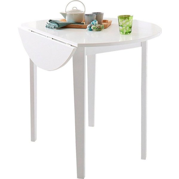 OTTO home Esstisch, mit abklappbaren Seitenteilen, in zwei Farbvarianten, Höhe 77 cm