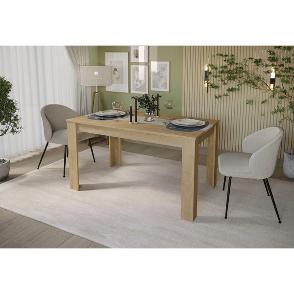 OTTO home Esstisch Adana, 140cm (1-St), 140cm, Küchentisch, Kaschmir und Eiche wahlweise kombinierbar