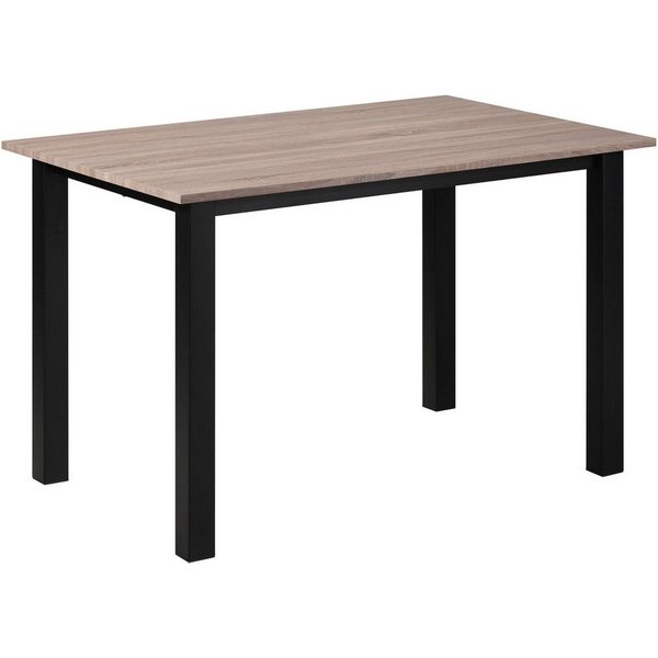 OTTO home Esstisch Babetta, schwarzes pulverbeschichtetes Metallgestell, verschiedene Breiten
