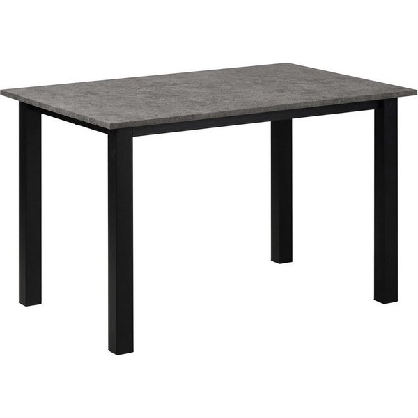 OTTO home Esstisch Babetta, schwarzes pulverbeschichtetes Metallgestell, verschiedene Breiten