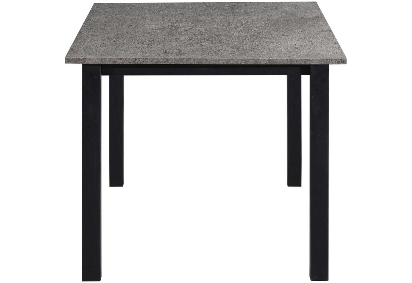 OTTO home Esstisch Babetta, schwarzes pulverbeschichtetes Metallgestell, verschiedene Breiten – Bild 4 von 5