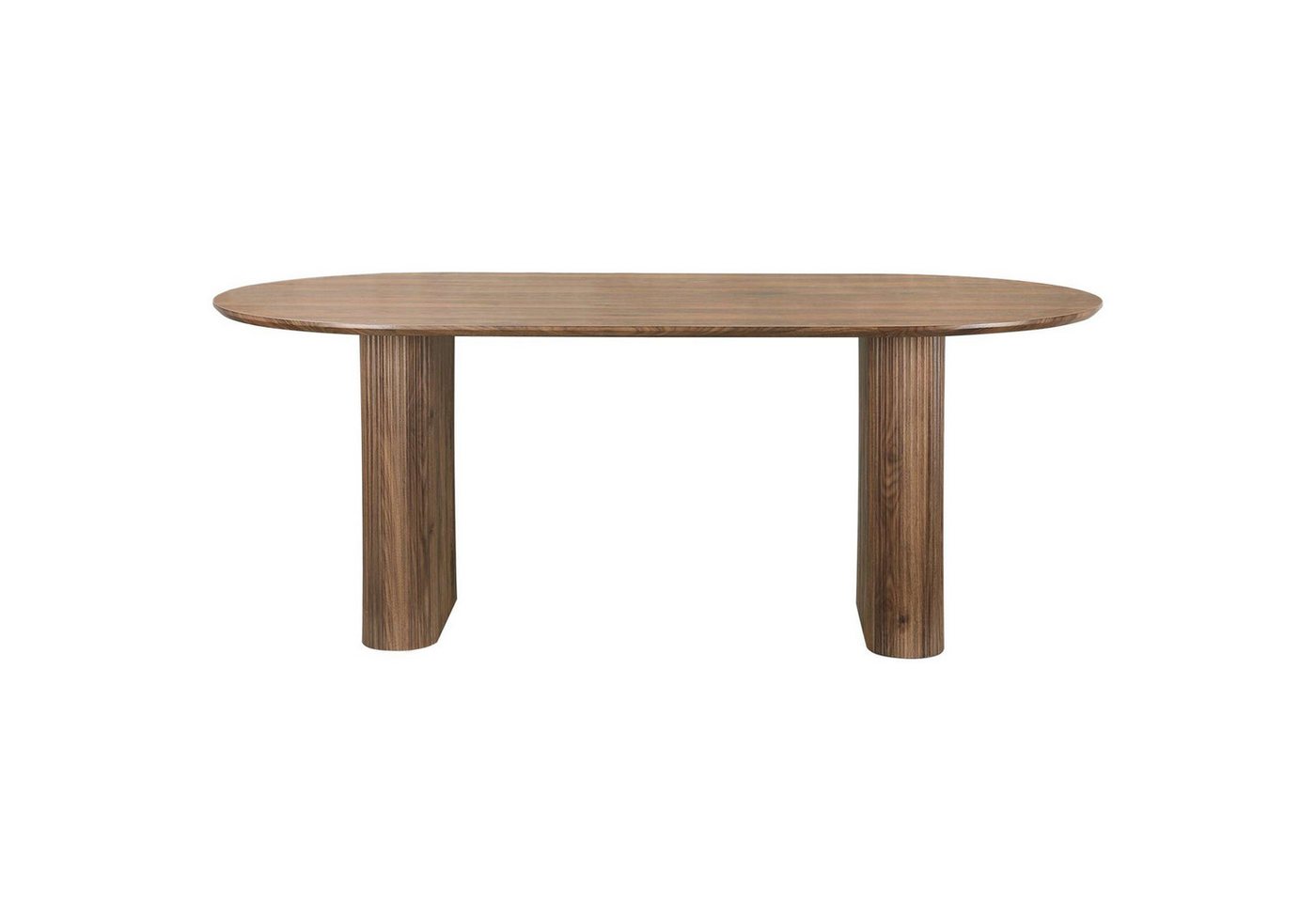 OTTO home Esstisch Bostonia, ovaler Esstisch, Beine mit Rillenstruktur, pflegeleicht, Höhe 76 cm – Bild 4 von 5