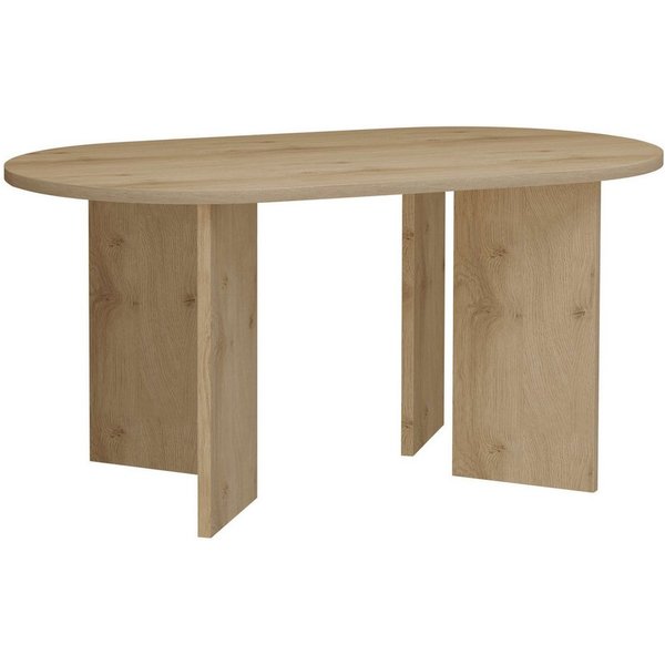 OTTO home Esstisch Callii, Oval, feste Tischplatte in edler Holzoptik, verschiedene Größen
