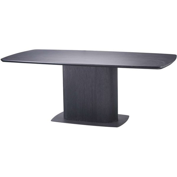 OTTO home Esstisch Daleton, Tischplatte und Standfuß mit Holzstruktur, pflegeleicht, Höhe 76 cm
