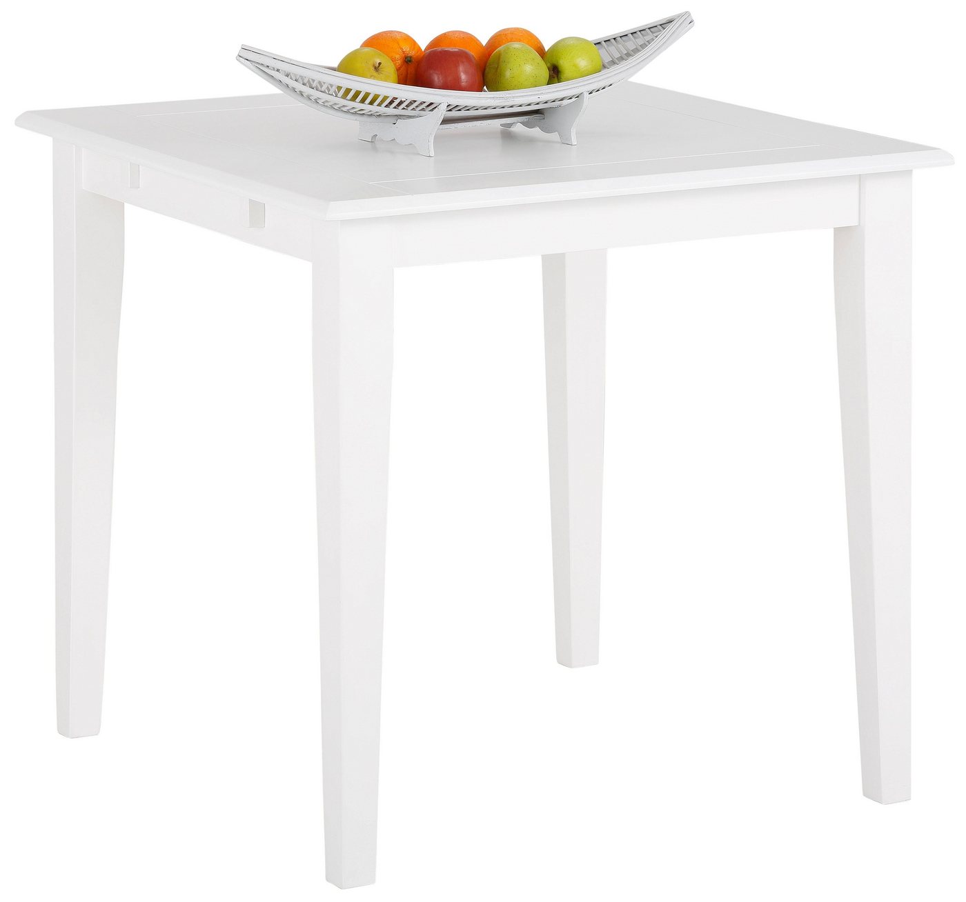 OTTO home Esstisch Fullerton, weiß lackiert, B/T 80 x 80 cm, Ansteckplatte separat bestellbar – Bild 2 von 5