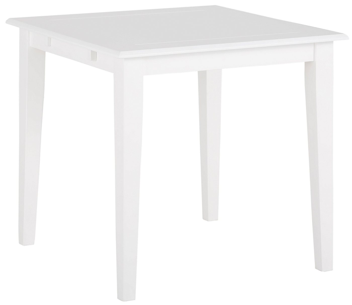 OTTO home Esstisch Fullerton, weiß lackiert, B/T 80 x 80 cm, Ansteckplatte separat bestellbar – Bild 3 von 5