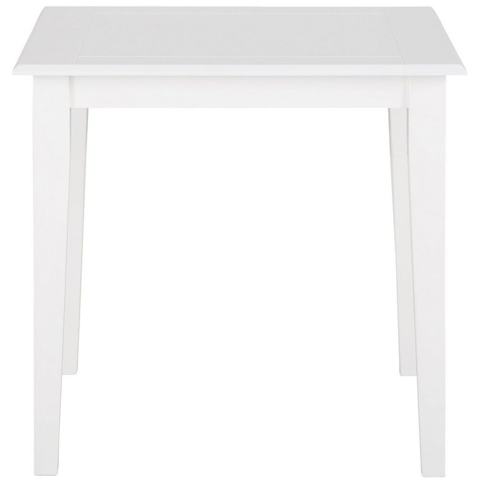 OTTO home Esstisch Fullerton, weiß lackiert, B/T 80 x 80 cm, Ansteckplatte separat bestellbar – Bild 4 von 5