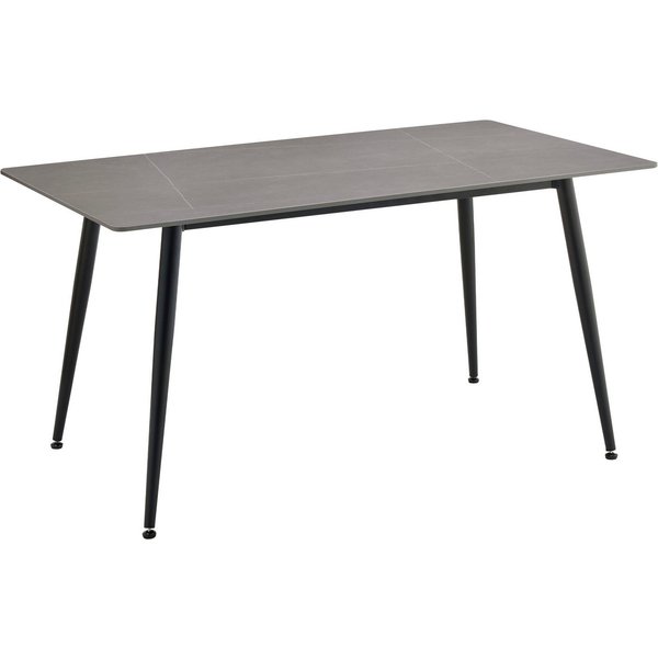 OTTO home Esstisch Juniper (1-St), Tisch 140x80cm in Sinterstein-Keramikoptik für bis zu 6 Personen