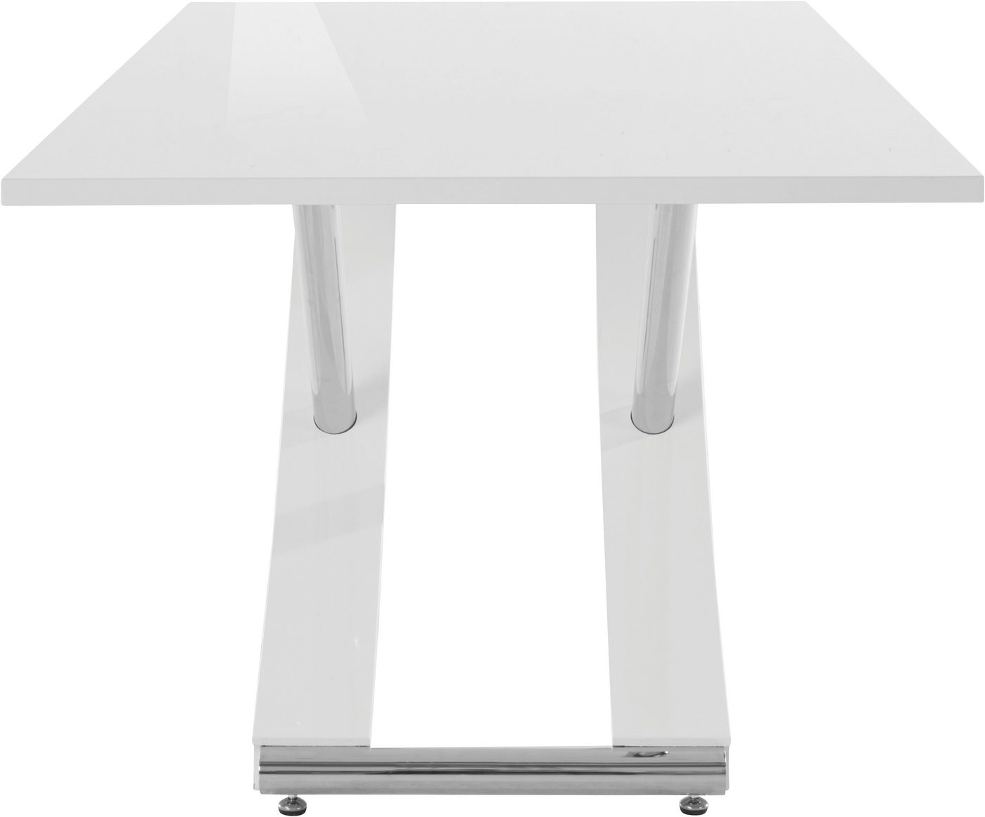 OTTO home Esstisch Kaleo, Hochglanz, mit Chromabsetzen, Breite 160 cm – Bild 4 von 5