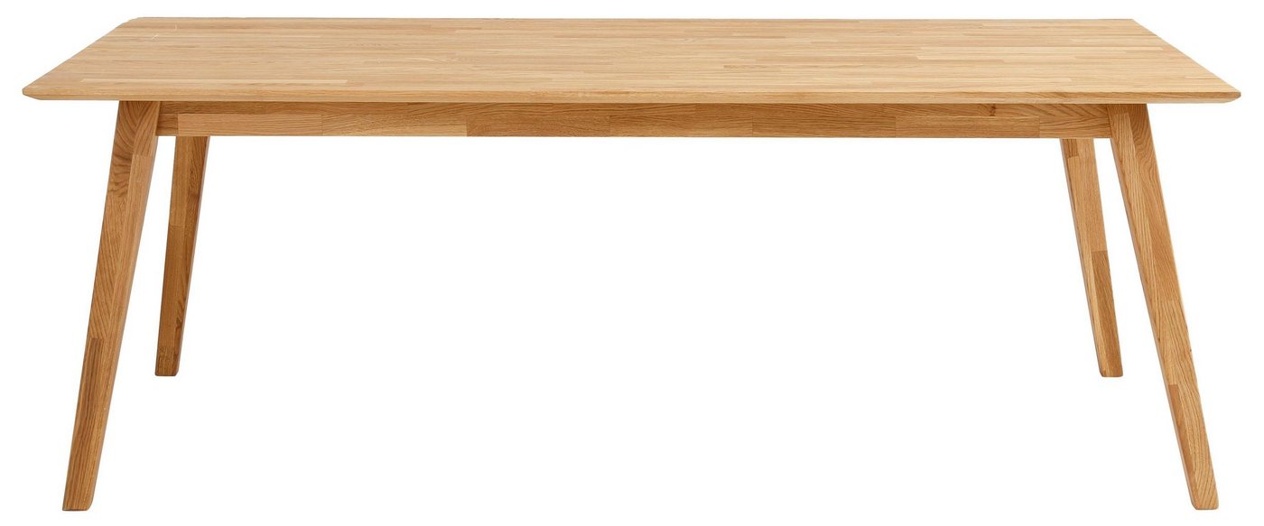 OTTO home Esstisch Lake, Eiche massiv, Breite 150 cm, erweiterbar mit Ansteckplatten – Bild 4 von 5