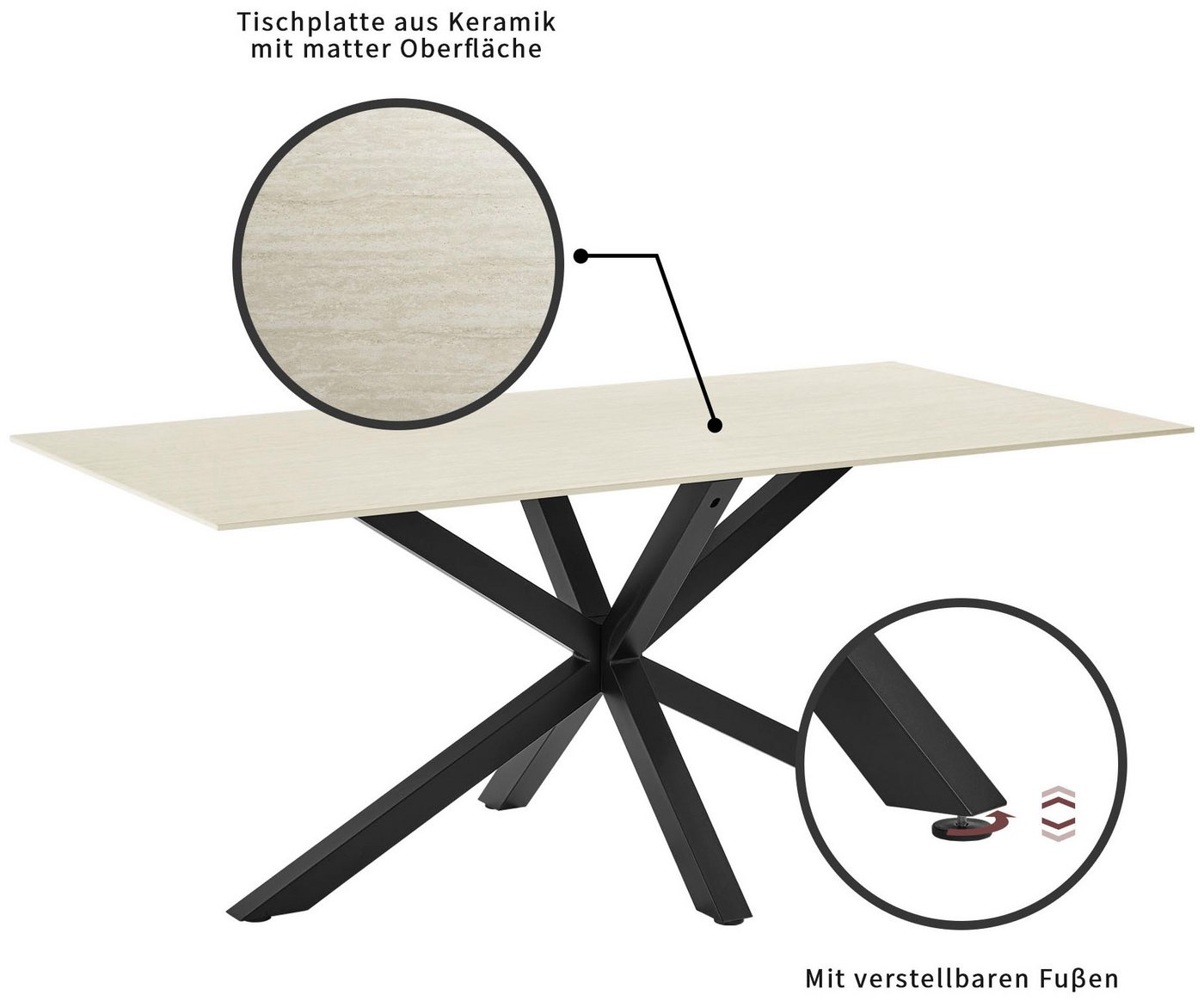 OTTO home Esstisch Louvelle – Bild 4 von 5