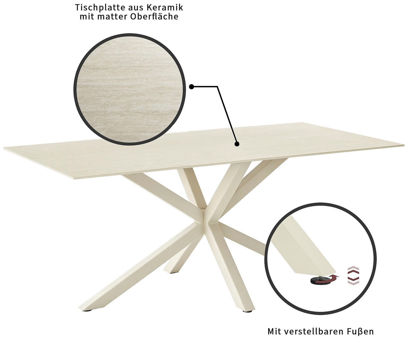 OTTO home Esstisch Louvelle – Bild 4 von 5